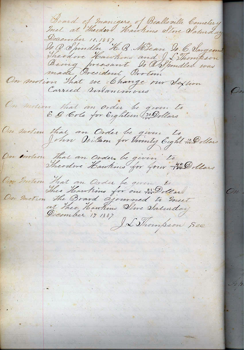minute book